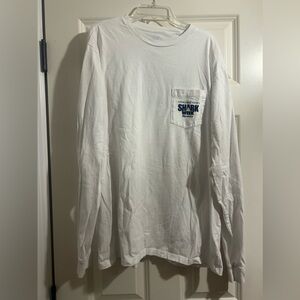 Vineyard Vines White Shark Week Long Sleeve Tee